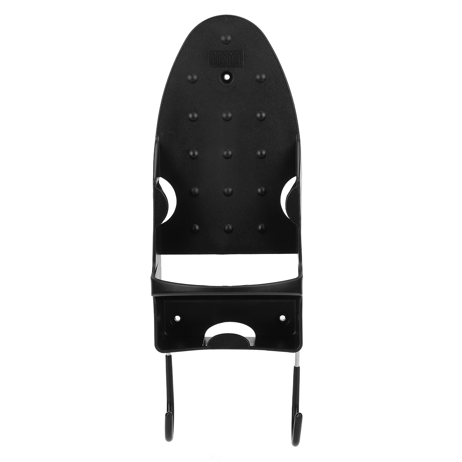 Electric Iron Holder Heat Resistant 2 in 1 Wall Mounted Iron Board Rack with Hook for Home BathroomBlack V1294-YM0523-3117220020412