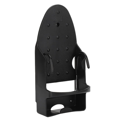 Electric Iron Holder Heat Resistant 2 in 1 Wall Mounted Iron Board Rack with Hook for Home BathroomBlack V1294-YM0523-3117220020412