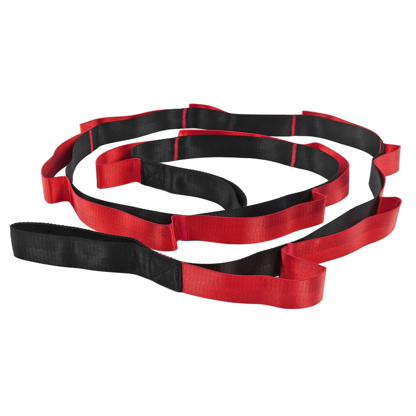 Stretch Strap Yoga Nylon Elastic Band Exercise Equipment for Home Workout Flexibility PilatesRed V1294-YM0523-3117220021211