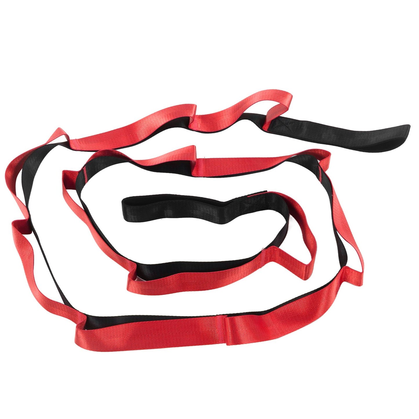 Stretch Strap Yoga Nylon Elastic Band Exercise Equipment for Home Workout Flexibility PilatesRed V1294-YM0523-3117220021211