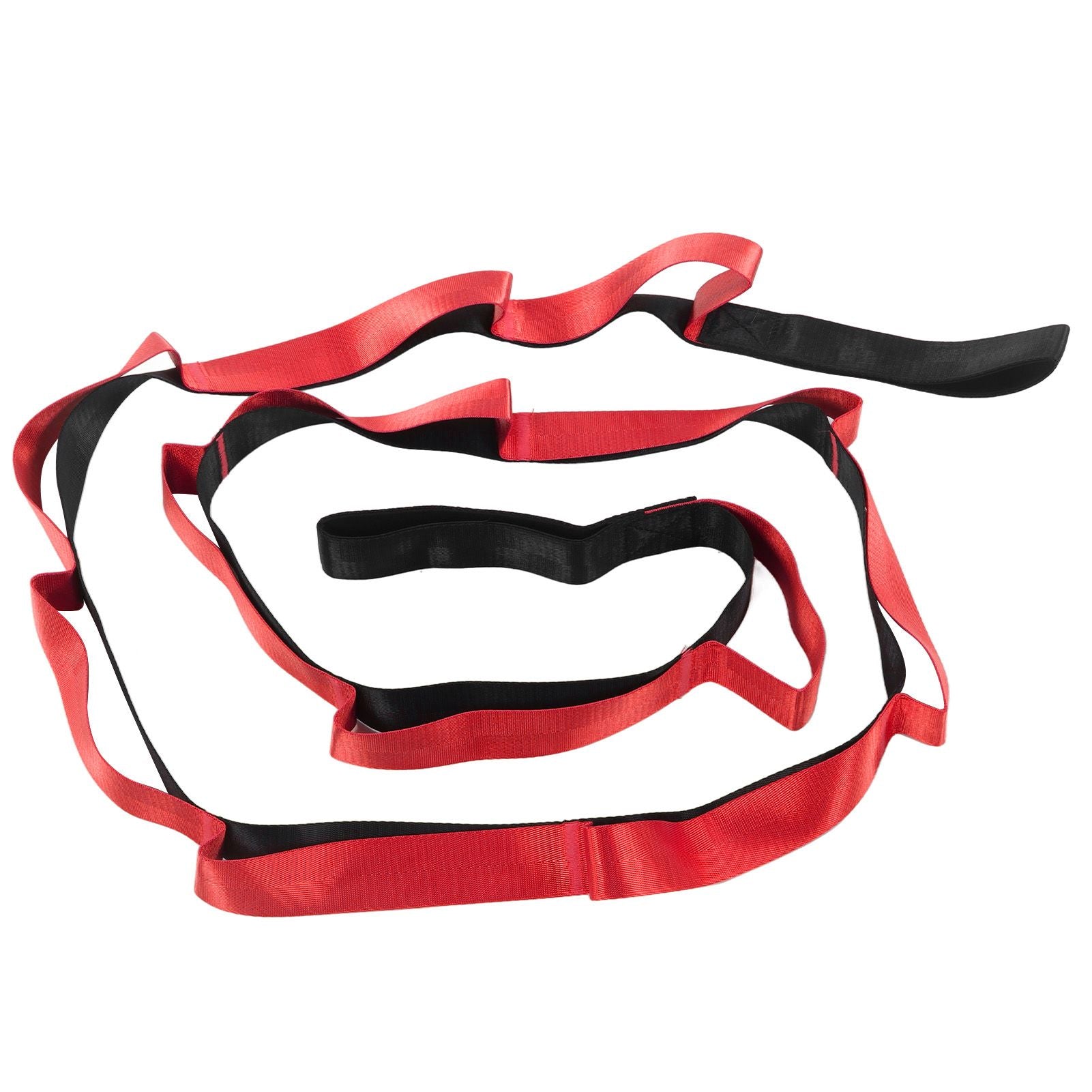 Stretch Strap Yoga Nylon Elastic Band Exercise Equipment for Home Workout Flexibility PilatesRed V1294-YM0523-3117220021211