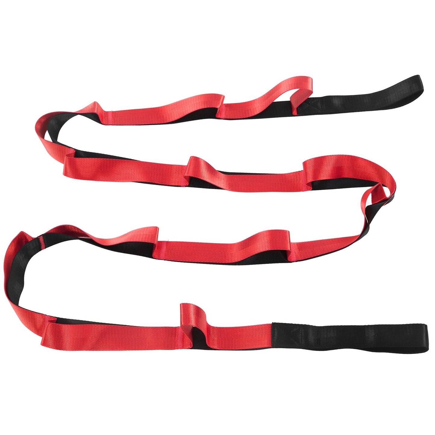 Stretch Strap Yoga Nylon Elastic Band Exercise Equipment for Home Workout Flexibility PilatesRed V1294-YM0523-3117220021211