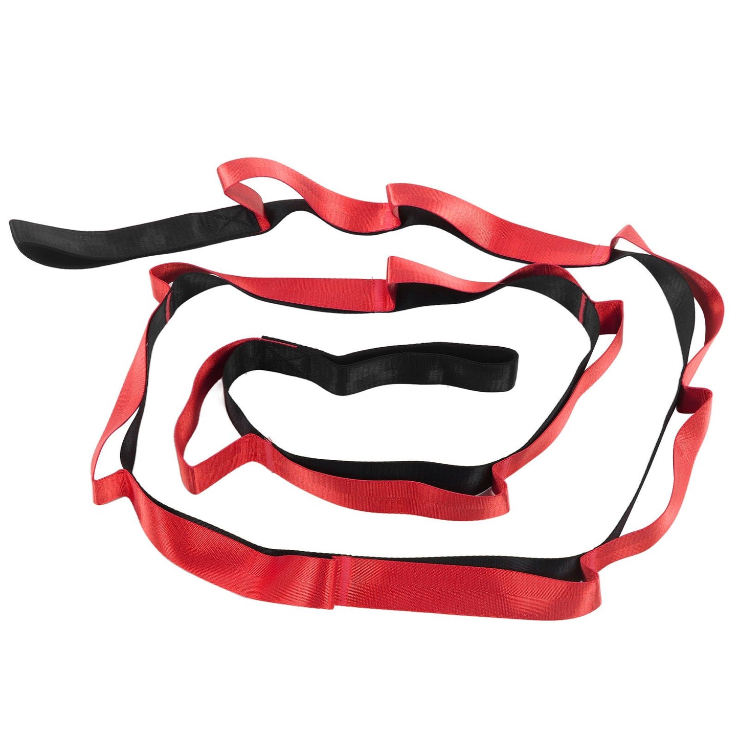 Stretch Strap Yoga Nylon Elastic Band Exercise Equipment for Home Workout Flexibility PilatesRed V1294-YM0523-3117220021211