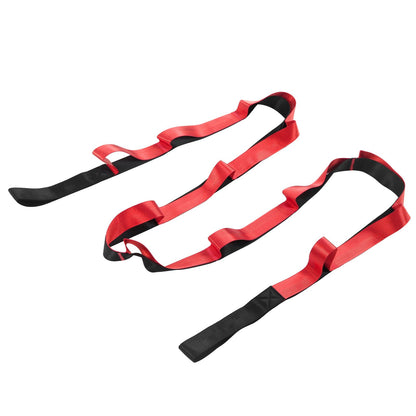 Stretch Strap Yoga Nylon Elastic Band Exercise Equipment for Home Workout Flexibility PilatesRed V1294-YM0523-3117220021211