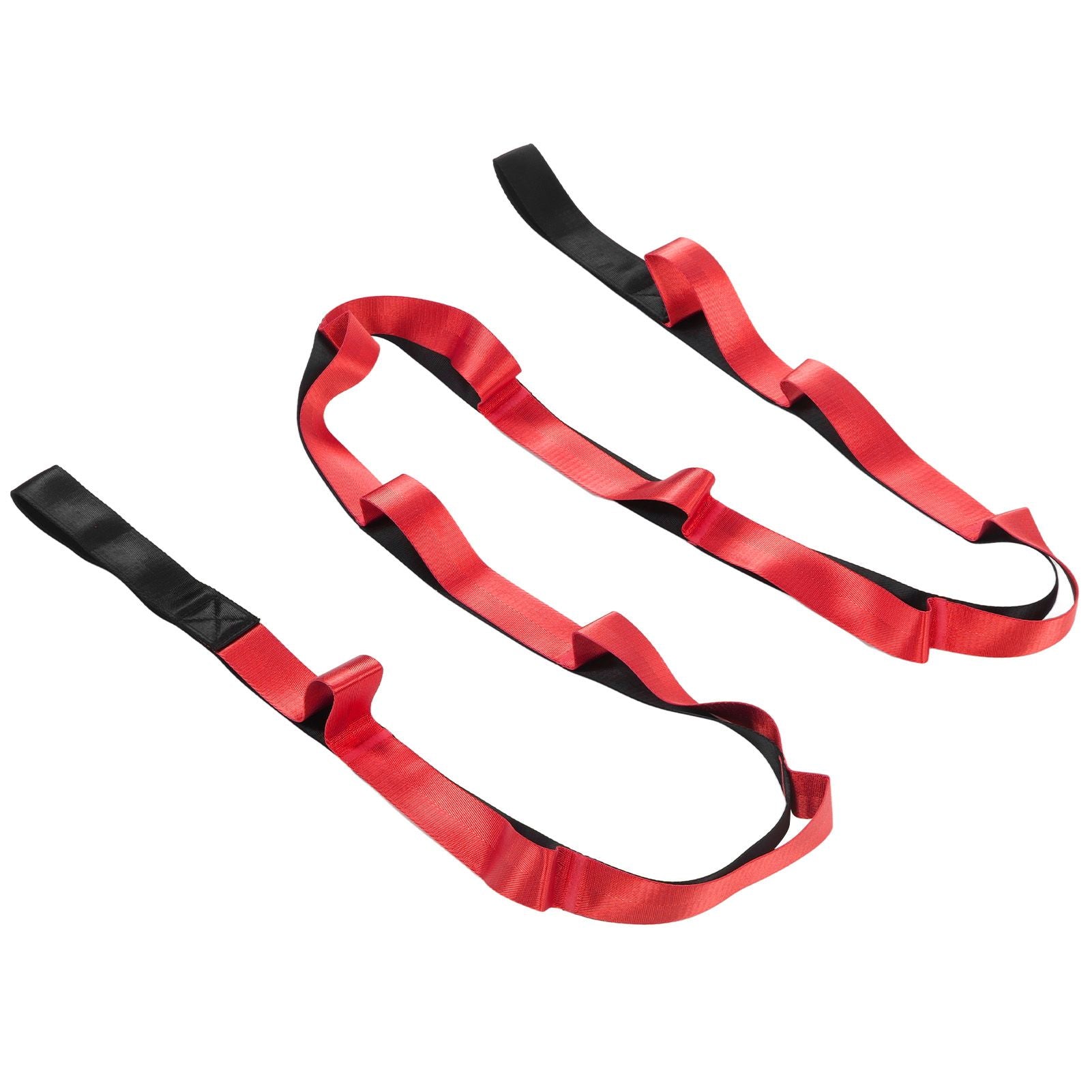 Stretch Strap Yoga Nylon Elastic Band Exercise Equipment for Home Workout Flexibility PilatesRed V1294-YM0523-3117220021211