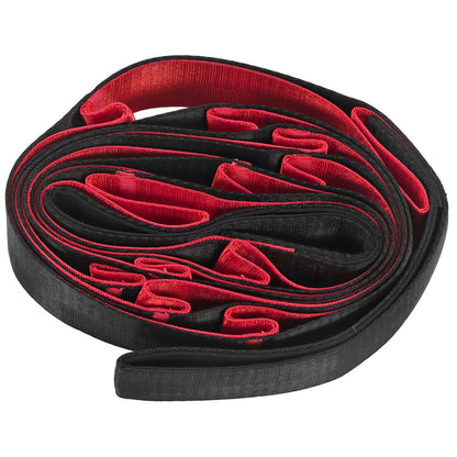 Stretch Strap Yoga Nylon Elastic Band Exercise Equipment for Home Workout Flexibility PilatesRed V1294-YM0523-3117220021211
