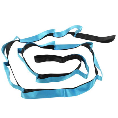 Stretch Strap Yoga Nylon Elastic Band Exercise Equipment for Home Workout Flexibility PilatesBlue V1294-YM0523-3117220021212