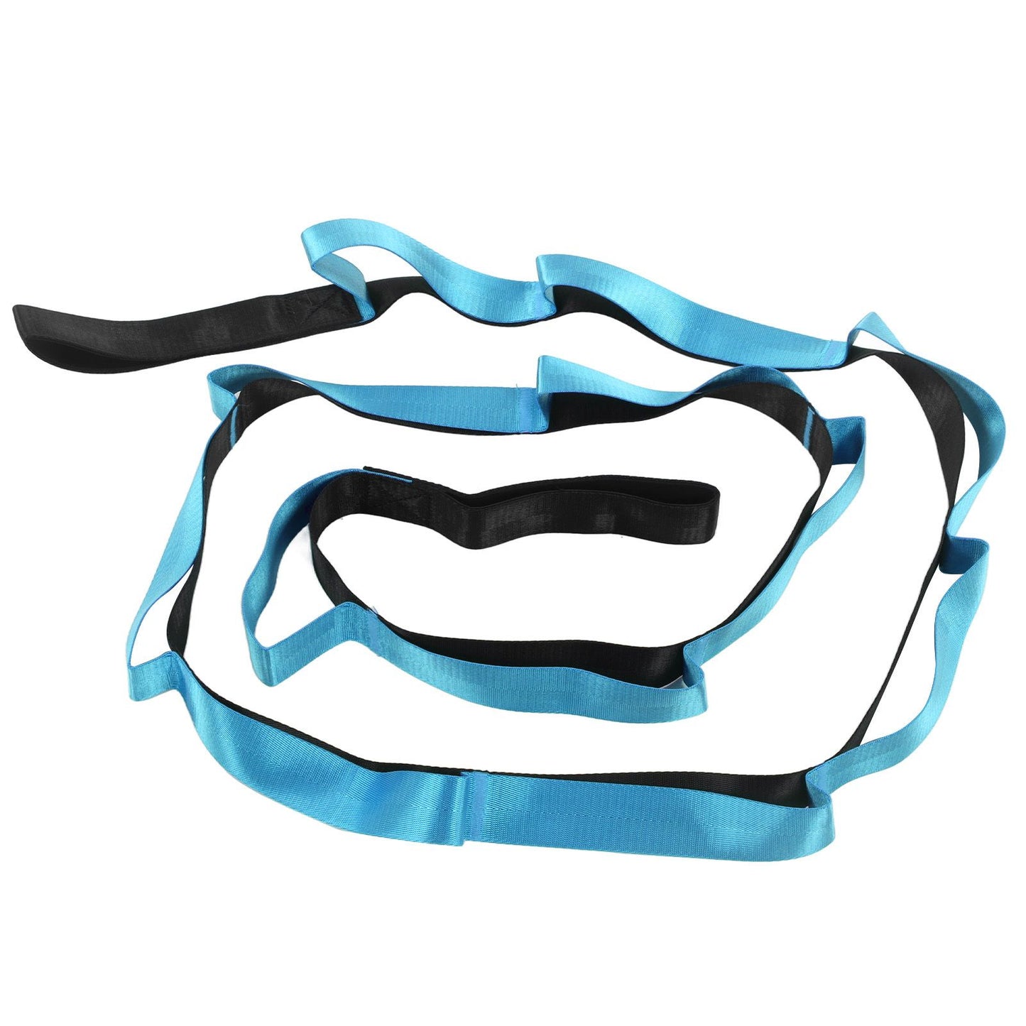 Stretch Strap Yoga Nylon Elastic Band Exercise Equipment for Home Workout Flexibility PilatesBlue V1294-YM0523-3117220021212