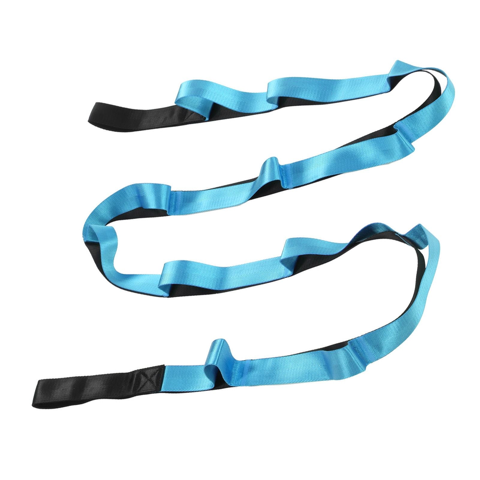 Stretch Strap Yoga Nylon Elastic Band Exercise Equipment for Home Workout Flexibility PilatesBlue V1294-YM0523-3117220021212