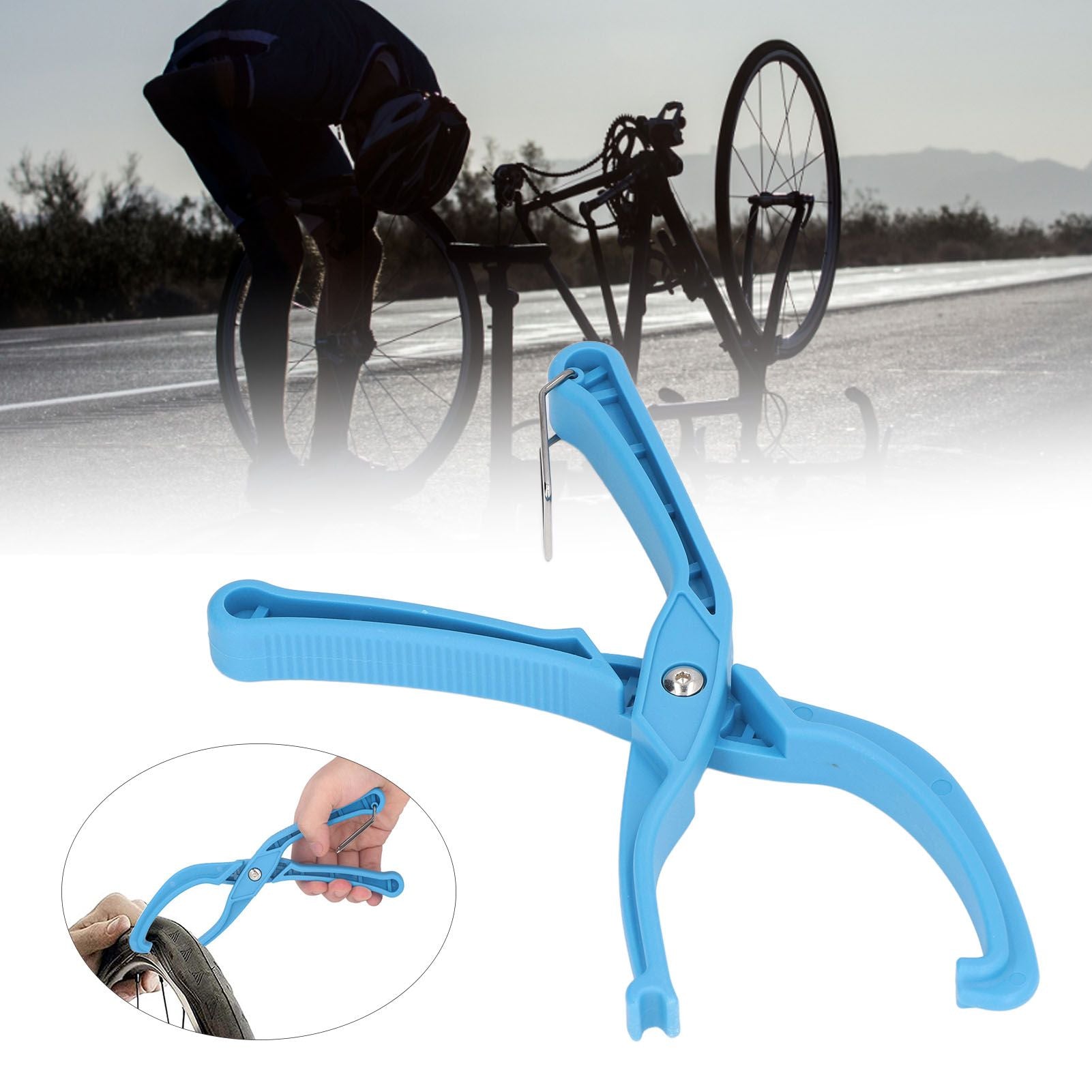 Bike Tire Pliers Mountain ABS Bicycle Tyre Remover Clamp Labor Saving Rim Protector ToolBlue V1294-YM0523-3117220021912