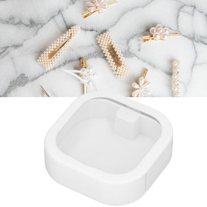 Clear Small Containers ABS TPE Transparent Drawer Organizers with Push Switch for BeadsWhite V1294-YM0523-3117220022411