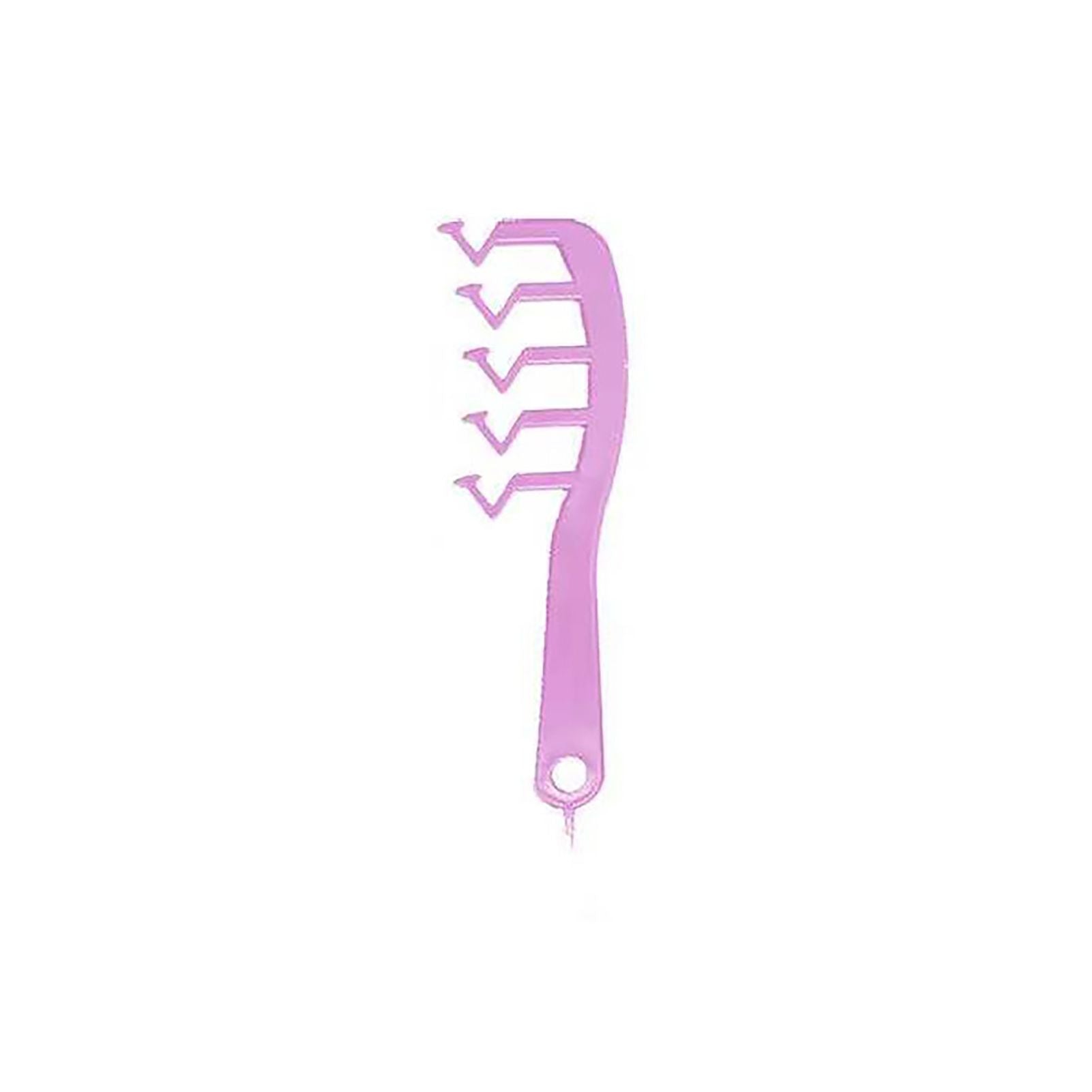 Z Shape Hair Comb Plastic Portable Detangling Combs Hair Styling Tool for Beauty SalonPurple V1294-YM0523-3117220024511