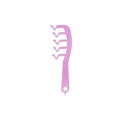 Z Shape Hair Comb Plastic Portable Detangling Combs Hair Styling Tool for Beauty SalonPurple V1294-YM0523-3117220024511