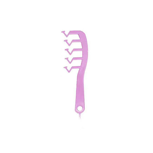 Z Shape Hair Comb Plastic Portable Detangling Combs Hair Styling Tool for Beauty SalonPurple V1294-YM0523-3117220024511