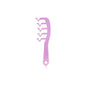 Z Shape Hair Comb Plastic Portable Detangling Combs Hair Styling Tool for Beauty SalonPurple V1294-YM0523-3117220024511