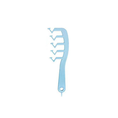 Z Shape Hair Comb Plastic Portable Detangling Combs Hair Styling Tool for Beauty SalonBlue V1294-YM0523-3117220024512
