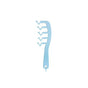 Z Shape Hair Comb Plastic Portable Detangling Combs Hair Styling Tool for Beauty SalonBlue V1294-YM0523-3117220024512