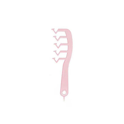 Z Shape Hair Comb Plastic Portable Detangling Combs Hair Styling Tool for Beauty SalonPink V1294-YM0523-3117220024513