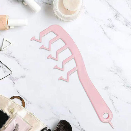 Z Shape Hair Comb Plastic Portable Detangling Combs Hair Styling Tool for Beauty SalonPink V1294-YM0523-3117220024513