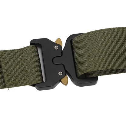 Waist Belt Quick Release Simple Stylish Durable Waterproof Sweatproof Multipurpose Outdoor Tactics BeltGreen V1294-YM0523-3117220026011