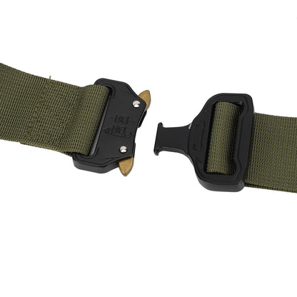 Waist Belt Quick Release Simple Stylish Durable Waterproof Sweatproof Multipurpose Outdoor Tactics BeltGreen V1294-YM0523-3117220026011