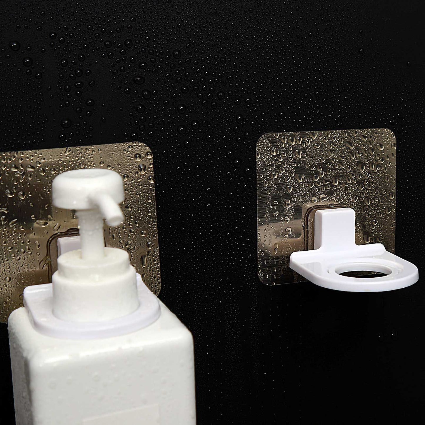 Shower Gel Bottle Holder Self Adhesive Wall Mounted Waterproof PP Soap Liquid Hook for Wall Kitchen Bathroom V1294-YM0523-3117220027011