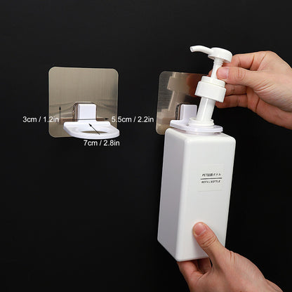 Shower Gel Bottle Holder Self Adhesive Wall Mounted Waterproof PP Soap Liquid Hook for Wall Kitchen Bathroom V1294-YM0523-3117220027011