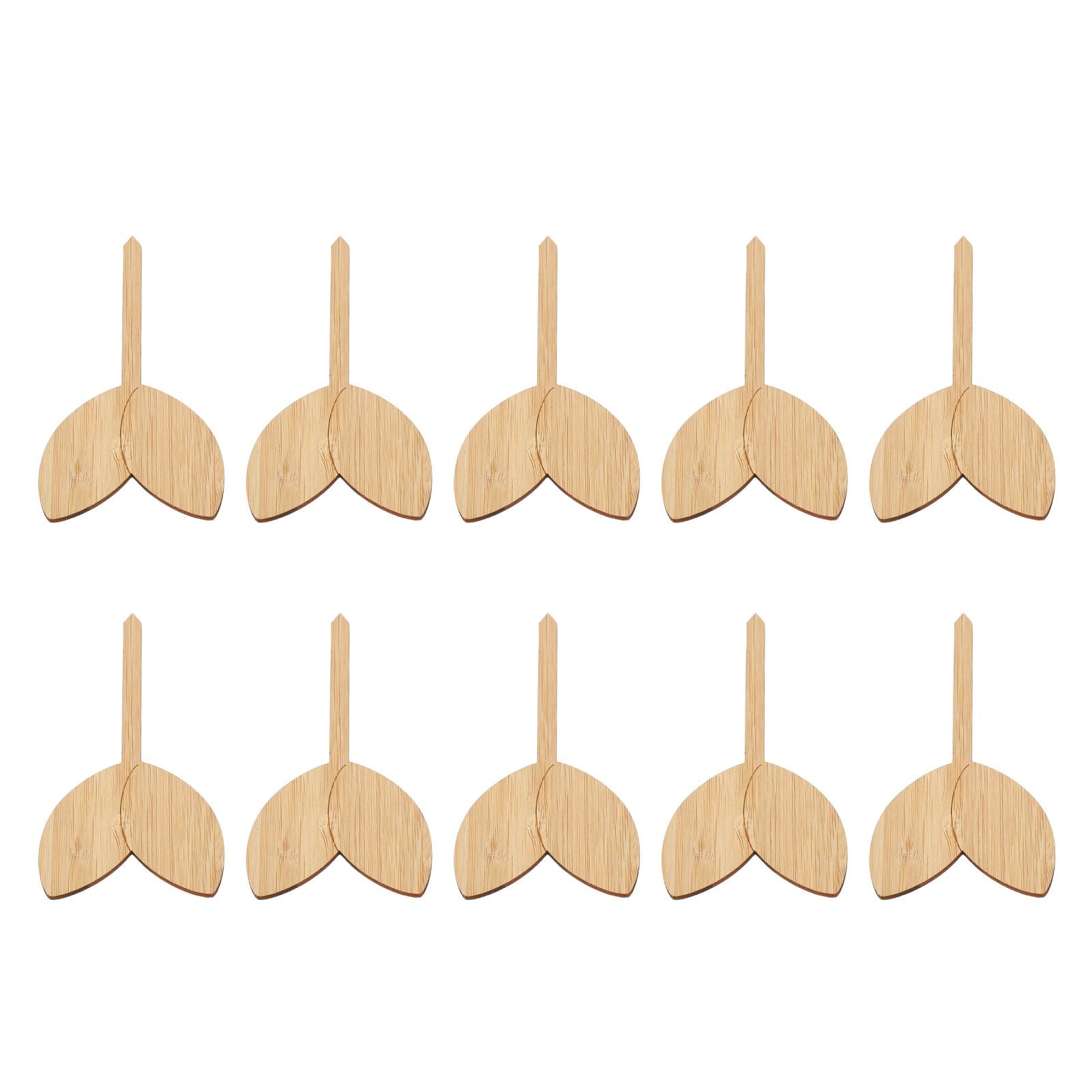 10pcs Plant Labels Bamboo Material Easy Writing 1/8 in Thickness Decorative Garden Markers for GardenerLeaf V1294-YM0523-3117220027111