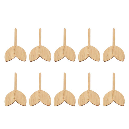 10pcs Plant Labels Bamboo Material Easy Writing 1/8 in Thickness Decorative Garden Markers for GardenerLeaf V1294-YM0523-3117220027111