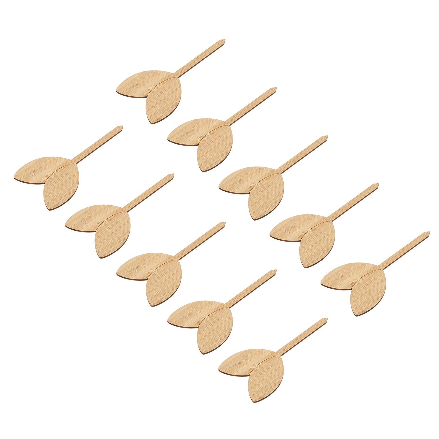 10pcs Plant Labels Bamboo Material Easy Writing 1/8 in Thickness Decorative Garden Markers for GardenerLeaf V1294-YM0523-3117220027111