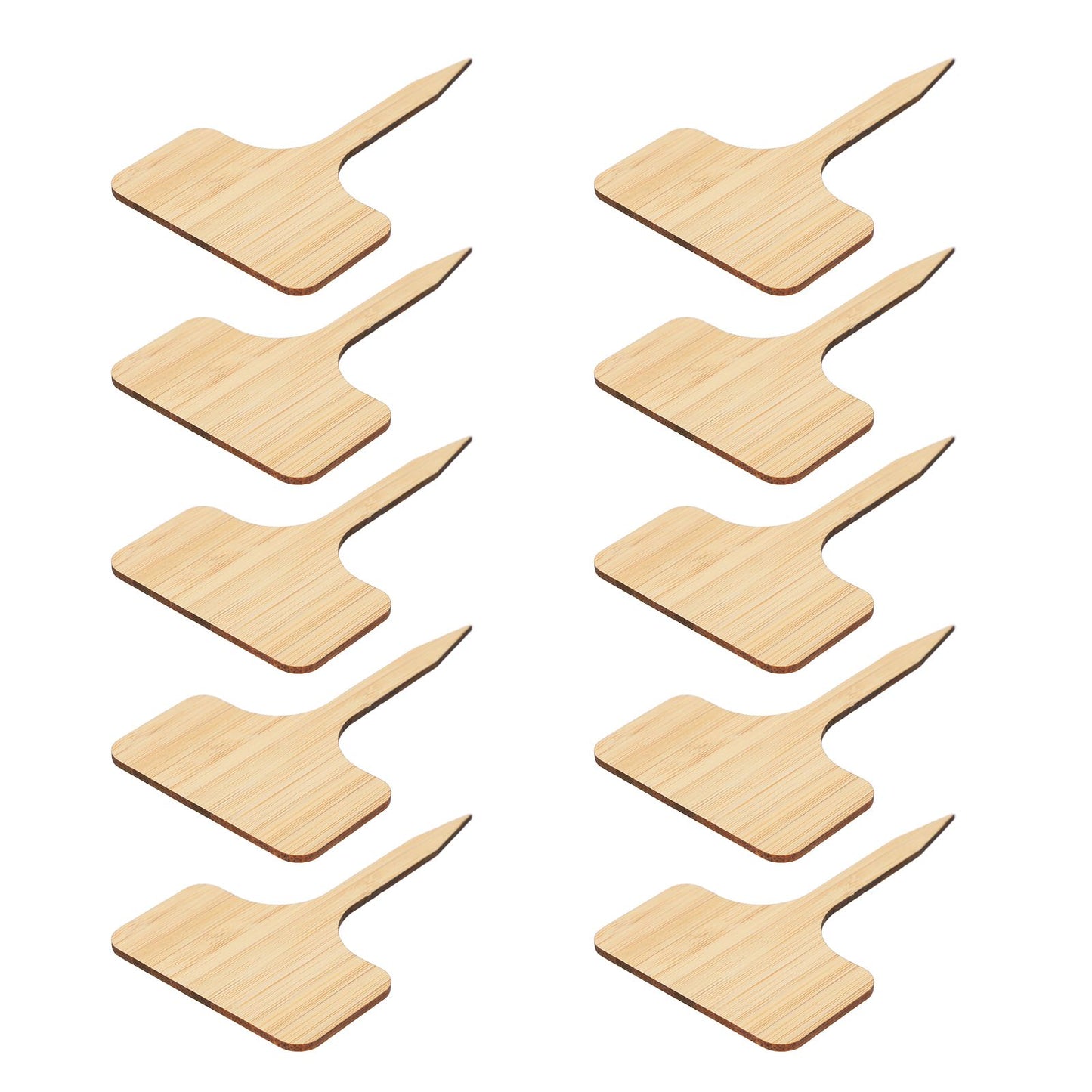 10pcs Plant Labels Bamboo Material Easy Writing 1/8 in Thickness Decorative Garden Markers for GardenerT Shape V1294-YM0523-3117220027113