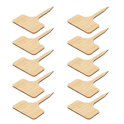 10pcs Plant Labels Bamboo Material Easy Writing 1/8 in Thickness Decorative Garden Markers for GardenerT Shape V1294-YM0523-3117220027113