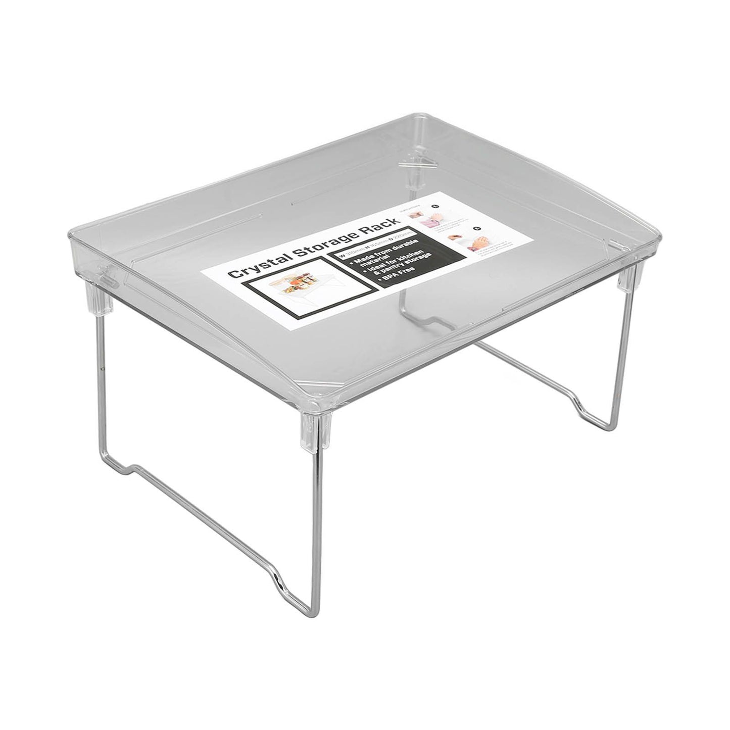Desk Organizer Rack Stainless Steel Foldable Multifunctional Desktop Storage Shelf for Home V1294-YM0523-3117220028211