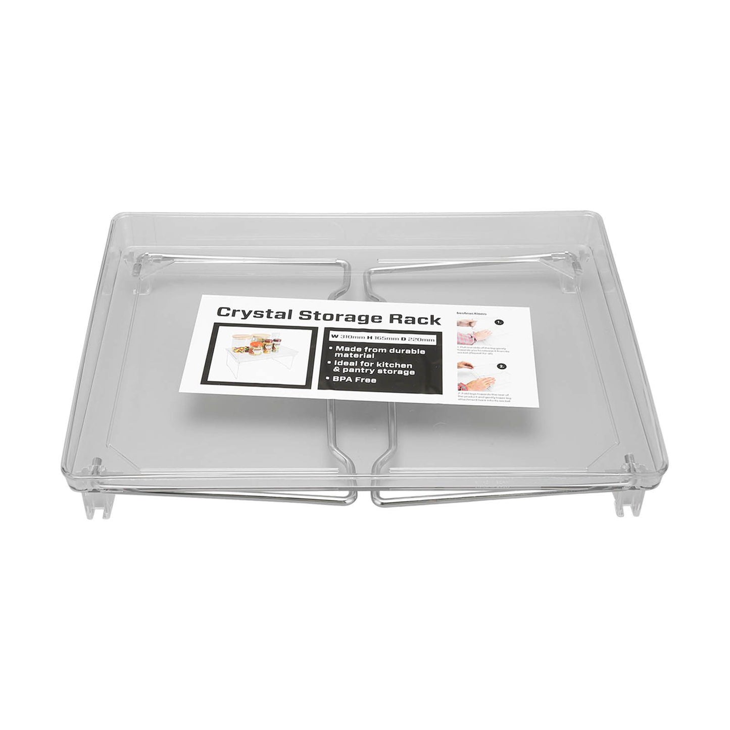 Desk Organizer Rack Stainless Steel Foldable Multifunctional Desktop Storage Shelf for Home V1294-YM0523-3117220028211