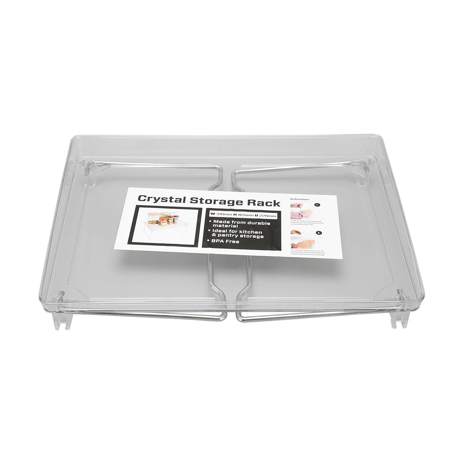 Desk Organizer Rack Stainless Steel Foldable Multifunctional Desktop Storage Shelf for Home V1294-YM0523-3117220028211