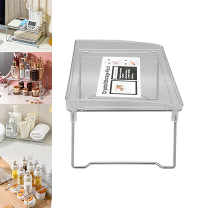 Desk Organizer Rack Stainless Steel Foldable Multifunctional Desktop Storage Shelf for Home V1294-YM0523-3117220028211