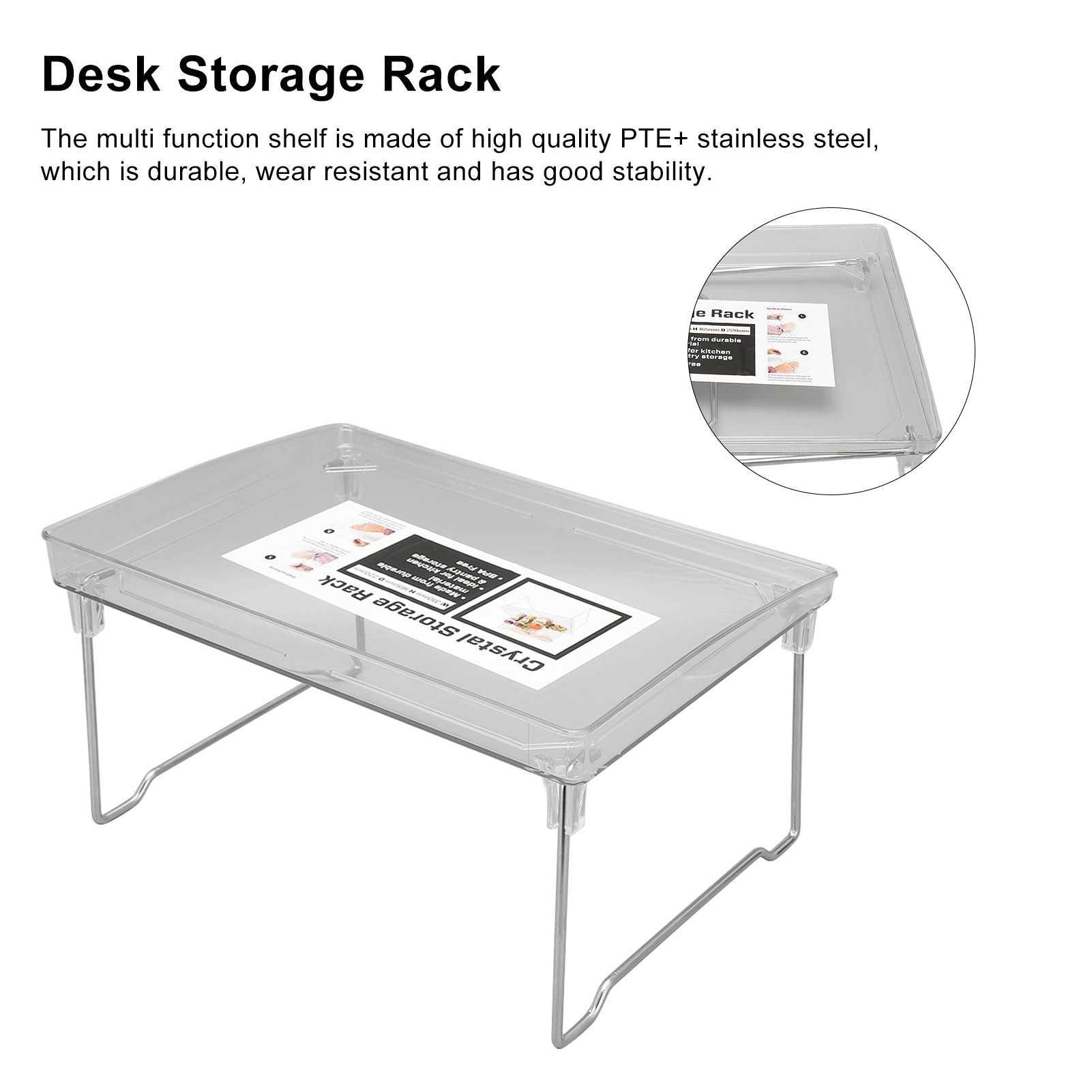 Desk Organizer Rack Stainless Steel Foldable Multifunctional Desktop Storage Shelf for Home V1294-YM0523-3117220028211