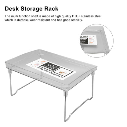Desk Organizer Rack Stainless Steel Foldable Multifunctional Desktop Storage Shelf for Home V1294-YM0523-3117220028211
