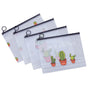 Cute File Pocket PVC Zipper Bag Transparent Pencil Case Large Capacity Stationery Storage Bag3 Cactus V1294-YM0523-3117220029311