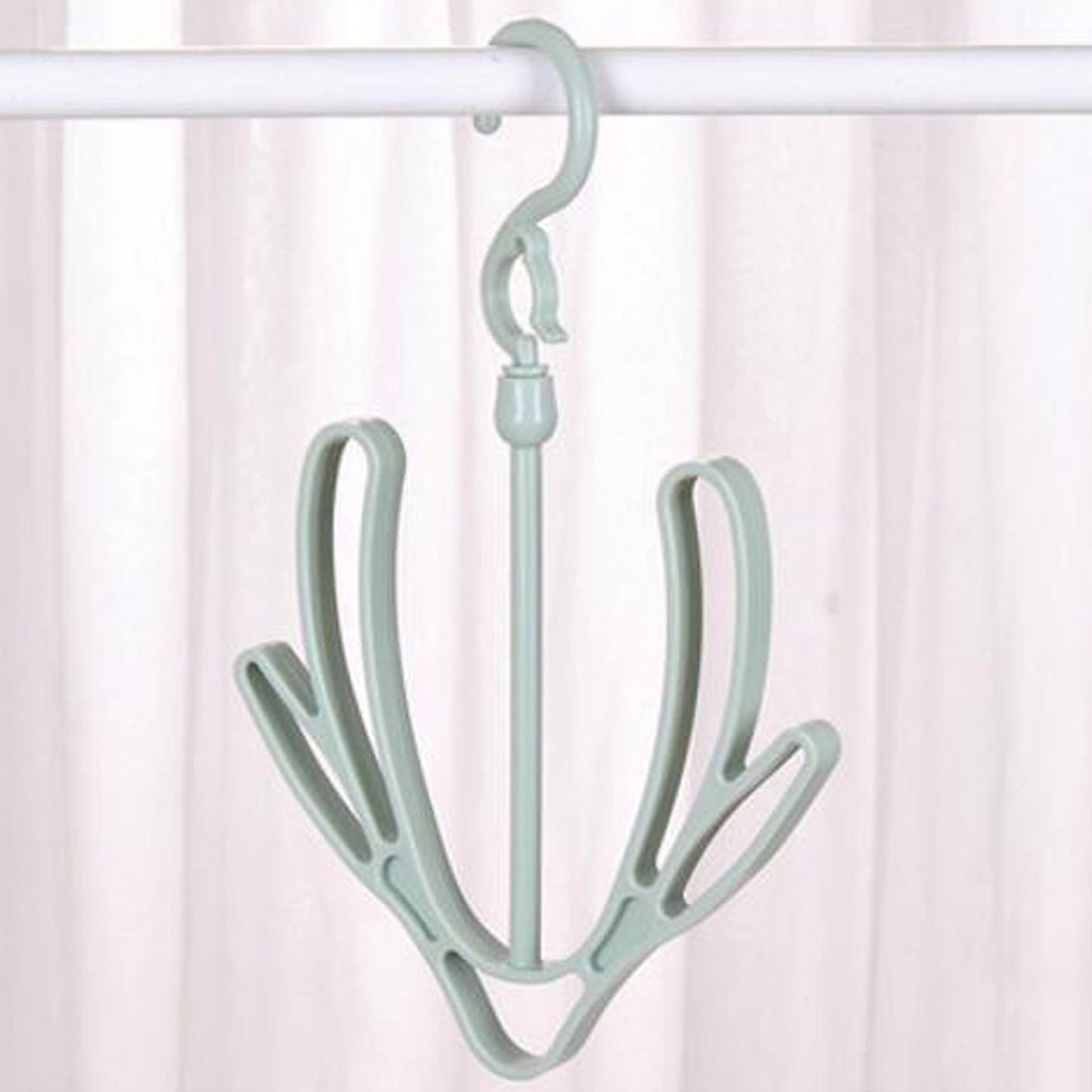 Shoes Drying Rack PP 360 degrees Rotatable Windproof Connectable Shoes Storage Hanger for Scarves HatsGreen V1294-YM0523-3117220029611