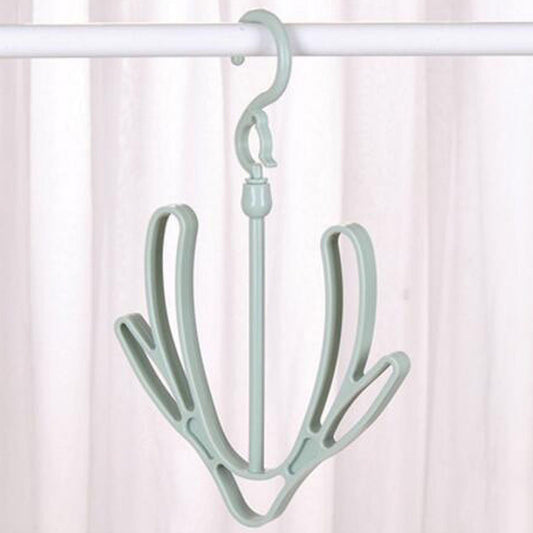 Shoes Drying Rack PP 360 degrees Rotatable Windproof Connectable Shoes Storage Hanger for Scarves HatsGreen V1294-YM0523-3117220029611