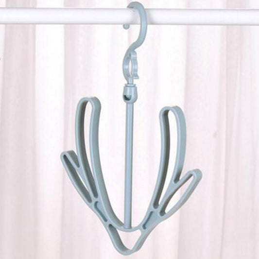 Shoes Drying Rack PP 360 degrees Rotatable Windproof Connectable Shoes Storage Hanger for Scarves HatsBlue V1294-YM0523-3117220029612