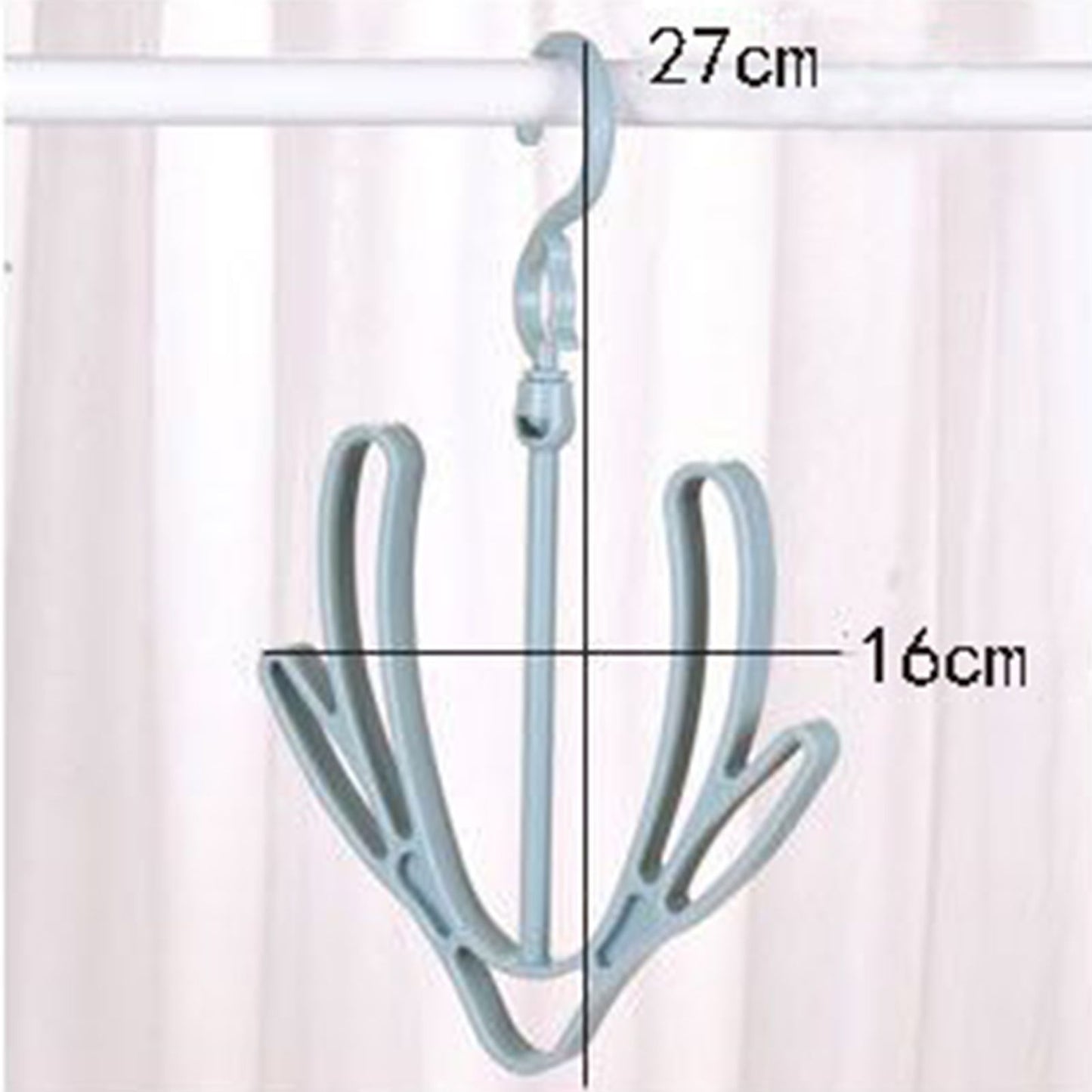 Shoes Drying Rack PP 360 degrees Rotatable Windproof Connectable Shoes Storage Hanger for Scarves HatsBlue V1294-YM0523-3117220029612