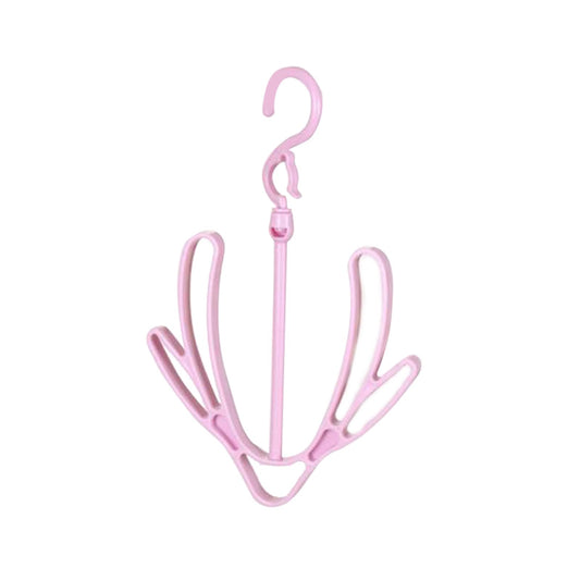 Shoes Drying Rack PP 360 degrees Rotatable Windproof Connectable Shoes Storage Hanger for Scarves HatsPink V1294-YM0523-3117220029613