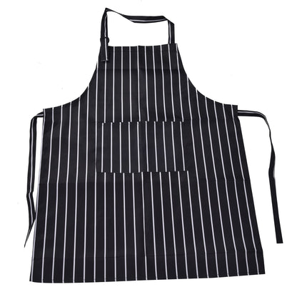 Bib Apron Waterproof Adjustable Kitchen Cooking Aprons with Dual Pockets for Kitchens Restaurants BakersBlack V1294-YM0523-3117220031611