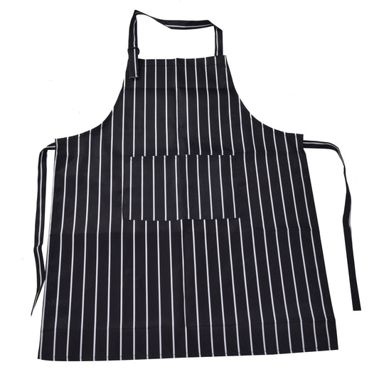 Bib Apron Waterproof Adjustable Kitchen Cooking Aprons with Dual Pockets for Kitchens Restaurants BakersBlack V1294-YM0523-3117220031611
