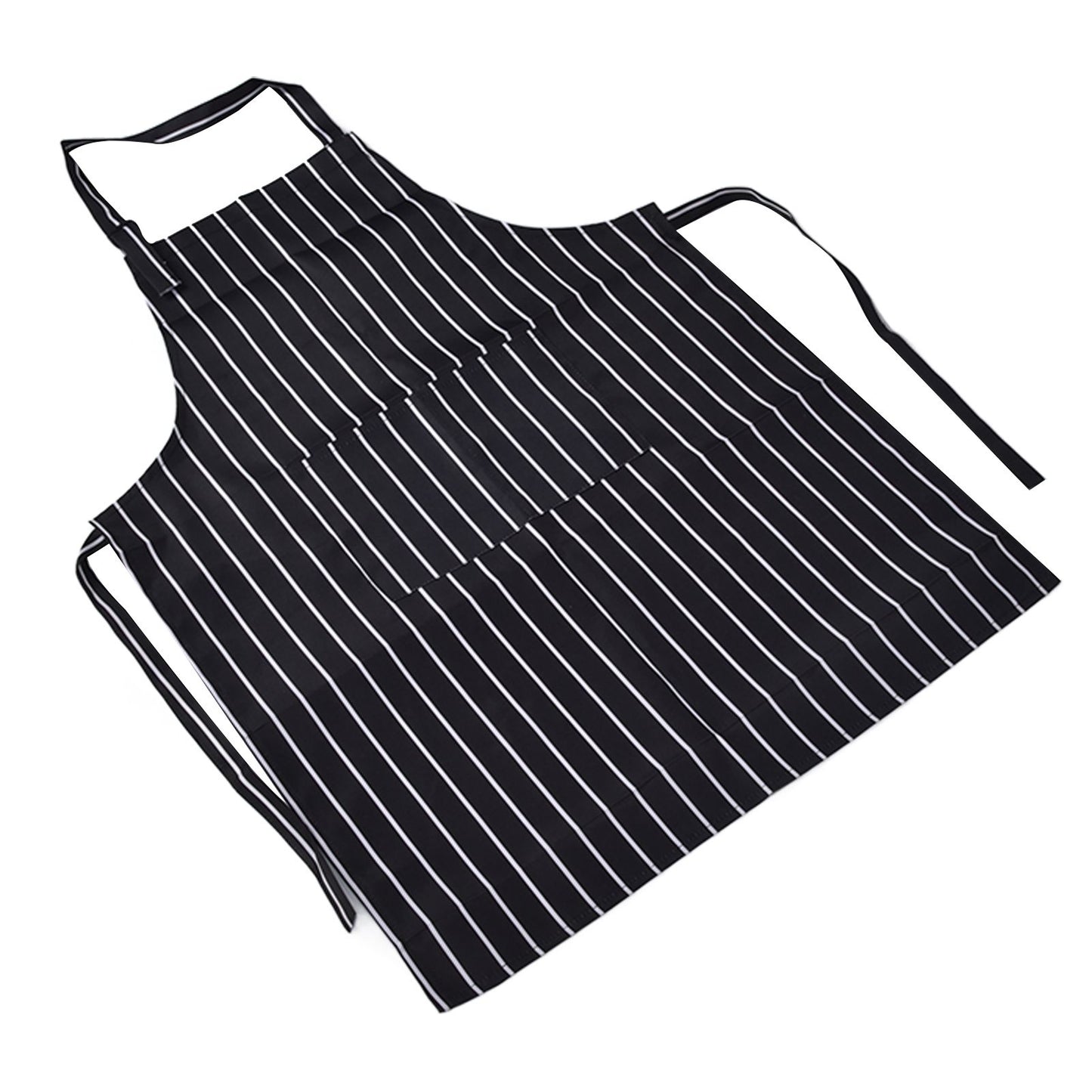 Bib Apron Waterproof Adjustable Kitchen Cooking Aprons with Dual Pockets for Kitchens Restaurants BakersBlack V1294-YM0523-3117220031611