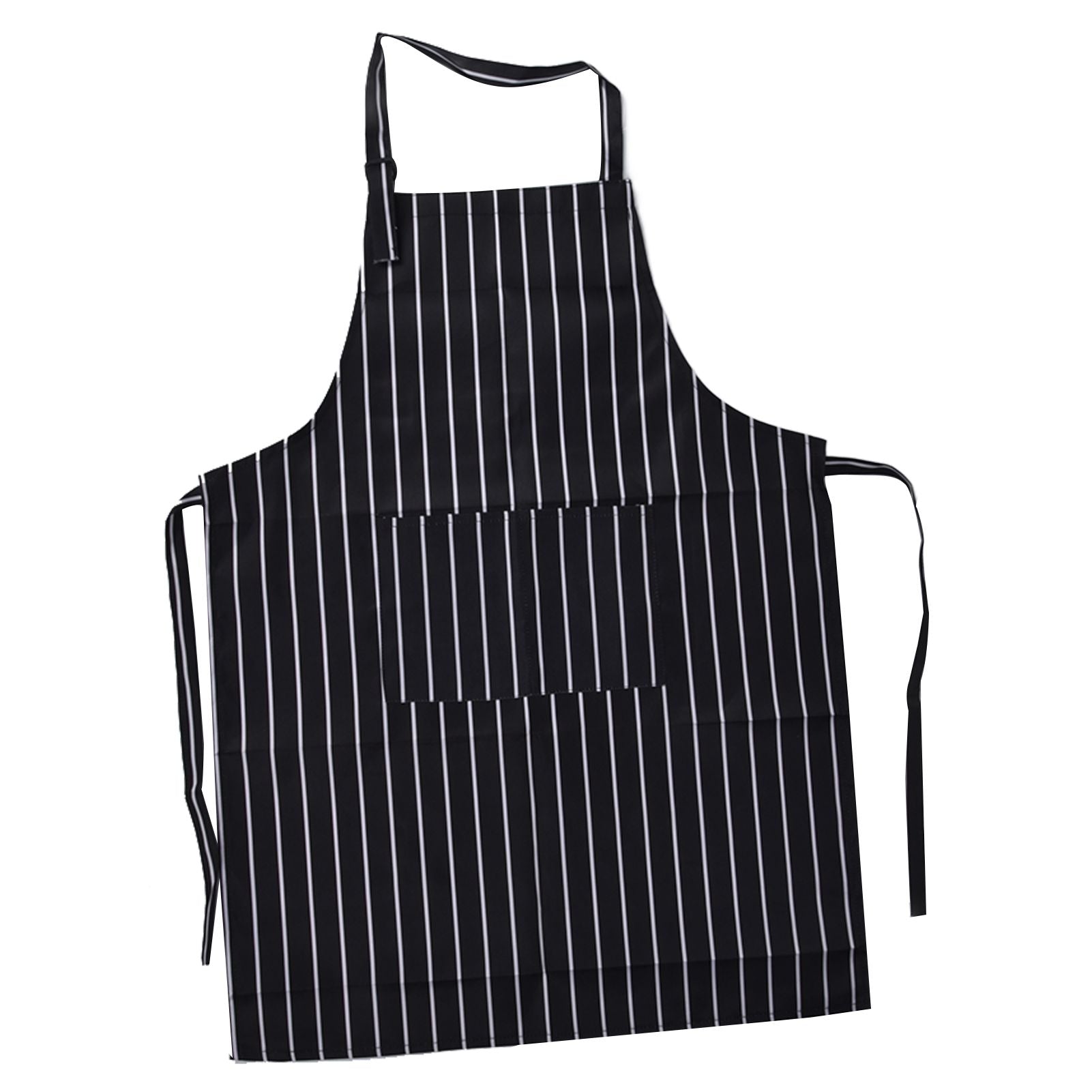 Bib Apron Waterproof Adjustable Kitchen Cooking Aprons with Dual Pockets for Kitchens Restaurants BakersBlack V1294-YM0523-3117220031611