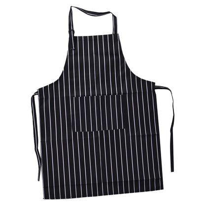 Bib Apron Waterproof Adjustable Kitchen Cooking Aprons with Dual Pockets for Kitchens Restaurants BakersBlack V1294-YM0523-3117220031611