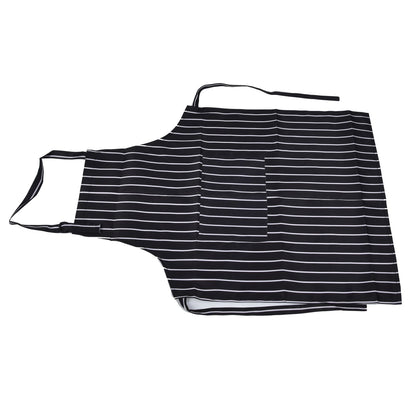 Bib Apron Waterproof Adjustable Kitchen Cooking Aprons with Dual Pockets for Kitchens Restaurants BakersBlack V1294-YM0523-3117220031611